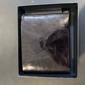 BOSS Dark Leather Wallet